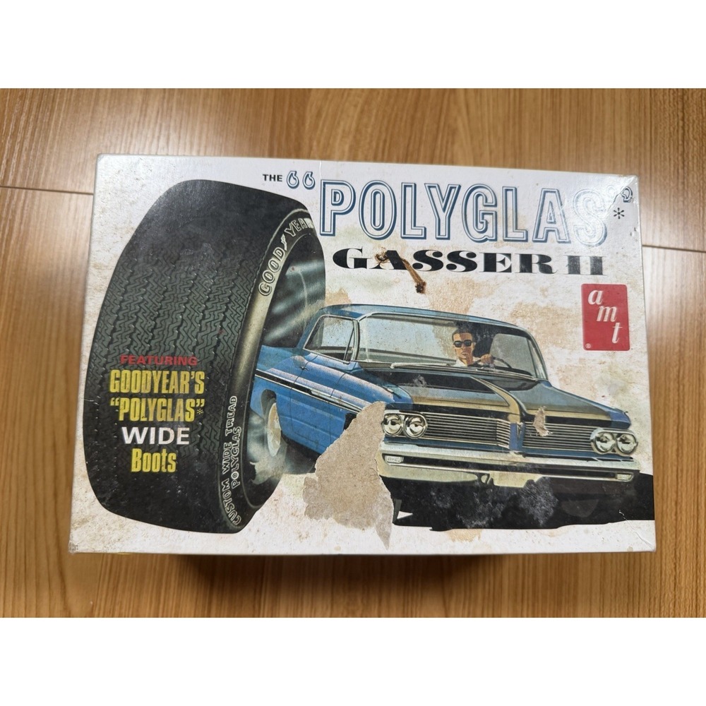 Vintage AMT '66 Polyglas Gasser II 1/25 Plastic Model Kit Started No Stickers